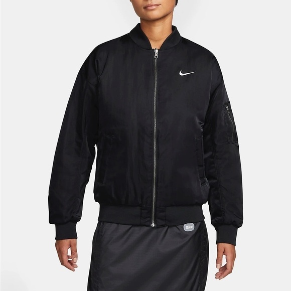 Nike Jackets & Blazers - Nike Sportswear Women's Reversible Bomber Jacket Black XL